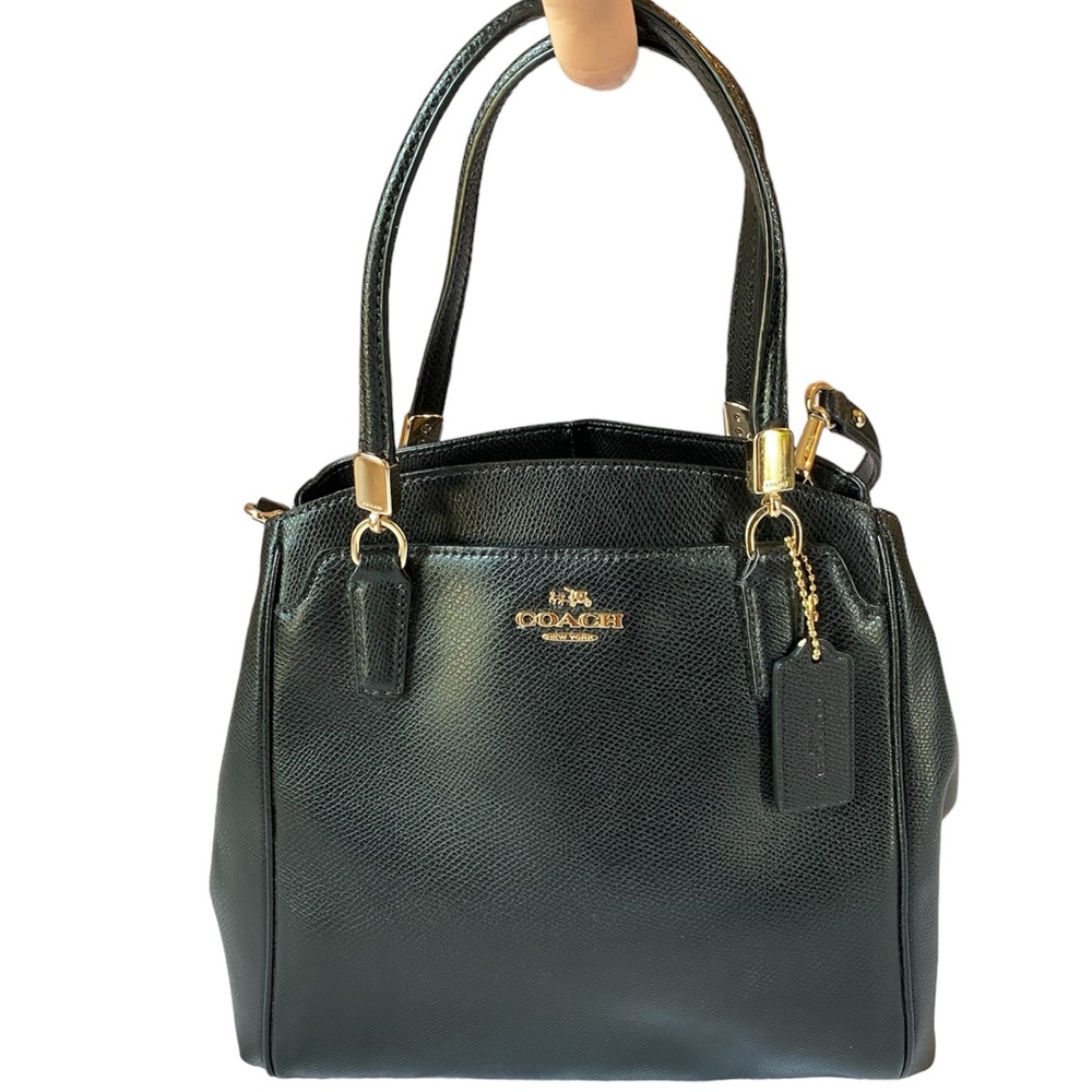 Authentic COACH #34663 Minetta Leather Satchel Midnight Blue Purse w/Xbody strap